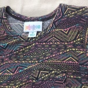 LuLaRoe Geometric Patterned Scarlet Dress Aka Kid's carly